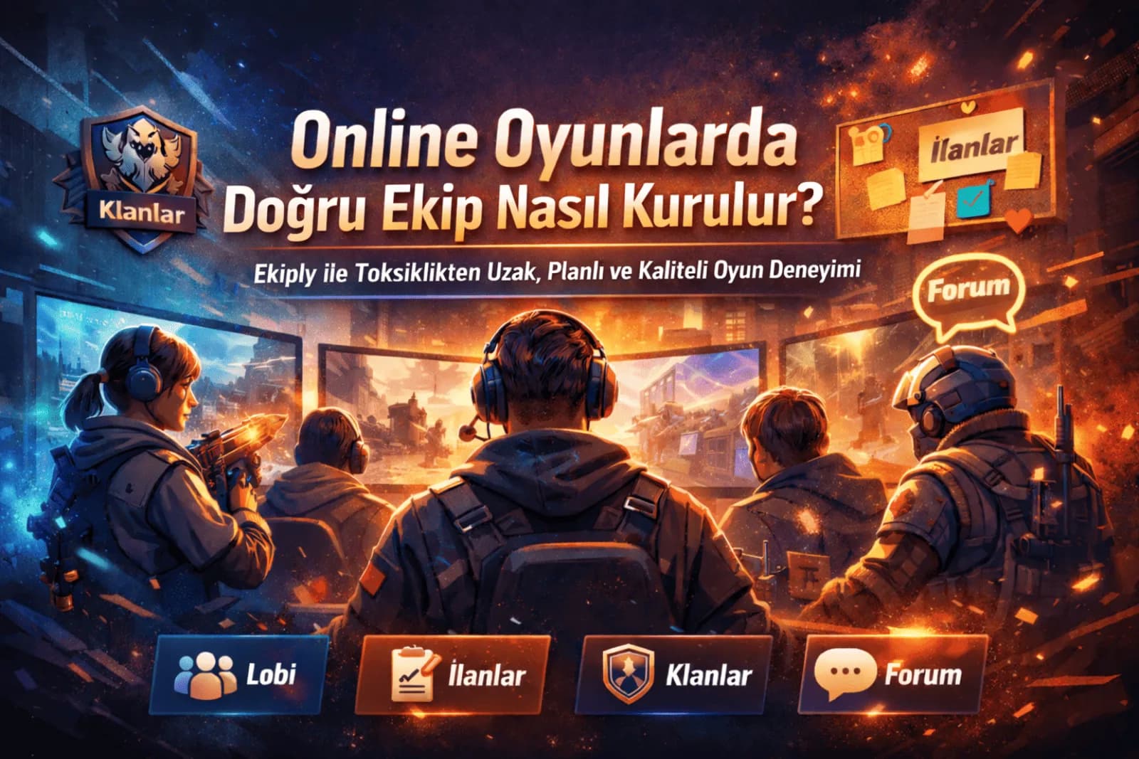 Online Oyunlarda Doğru Ekip Nasıl Kurulur? Ekiply ile Toksiklikten Uzak, Planlı ve Kaliteli Oyun Deneyimi